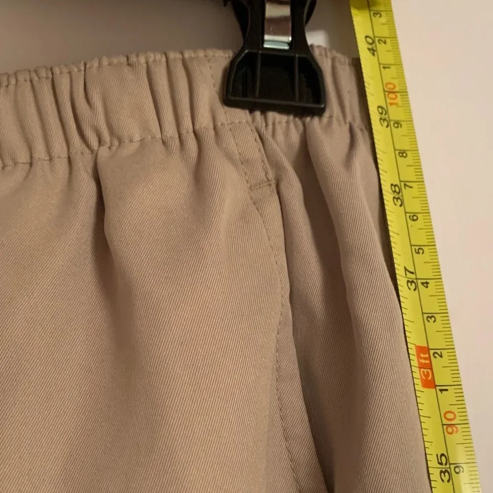 Alia Women’s Elastic Waist Pockets Tan Pants Size 16 - Picture 4 of 6